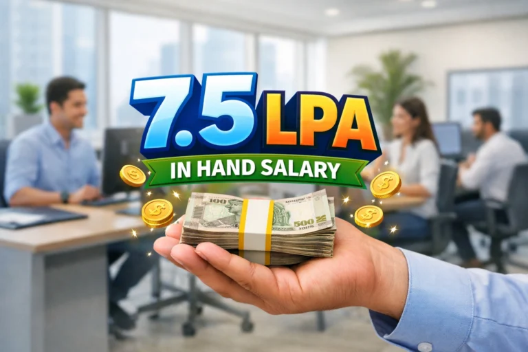7.5 lpa in hand salary