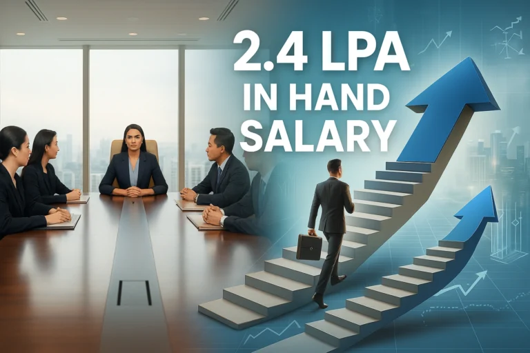 2.4 lpa in hand salary