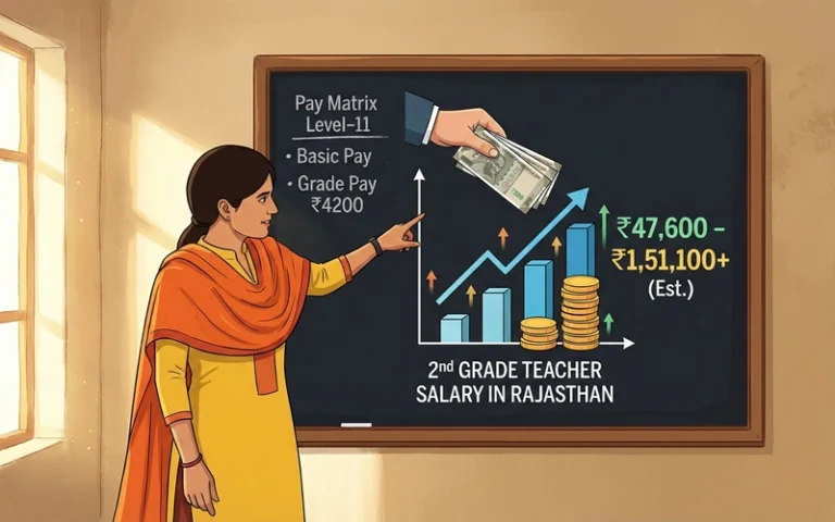 2nd grade teacher salary in rajasthan